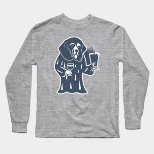 Dog Distraction - Alcoholic dog Long Sleeve T-Shirt